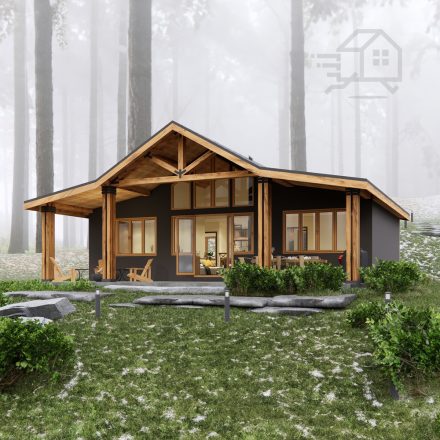 Unibox 90 m2 Lakóház + Terasz