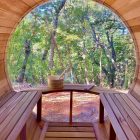 Panorámás Hordó Szauna