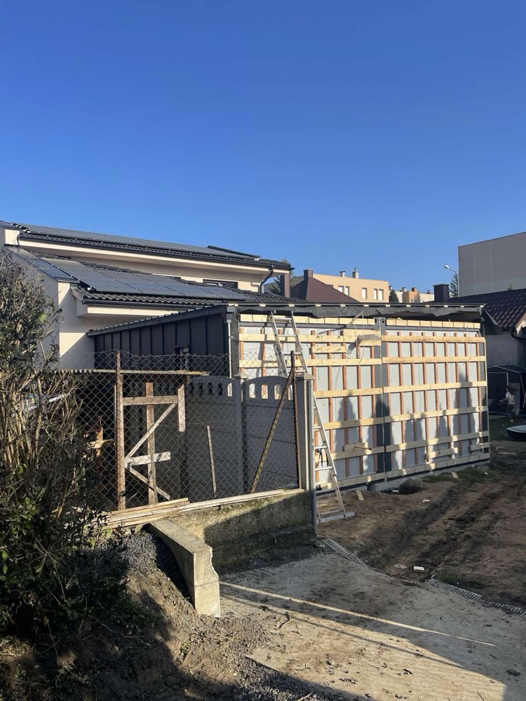 A tető a helyszínen épült — Celldömölk, 36 m² szaunaház